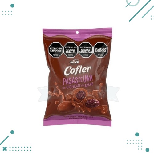 Diseño sin título (12) ARCOR COFLER Pasas de Uva con Chocolate 100gr - Imagen 1