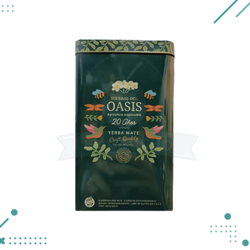 Diseño sin título (14) Yerba Mate Premium Craft Quality Lata 500gr Oasis - Imagen 1