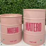 Latas MATERO Yerbera-Azucarera Color ROSA - Imagen 2
