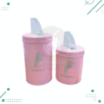 Set 3 Piezas (Latas Yerbera y Azucarera + Mate De Madera) Color Rosa Diseño Argentina - Imagen 4