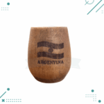 Set 3 Piezas (Latas Yerbera y Azucarera + Mate De Madera) Color Blanco Diseño Argentina - Imagen 3