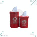 Set 3 Piezas (Latas Yerbera y Azucarera + Mate De Madera) Color Rojo Diseño Mafalda - Imagen 4