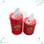 Set 3 Piezas (Latas Yerbera y Azucarera + Mate De Madera) Color Rojo Diseño Mafalda - Imagen 2