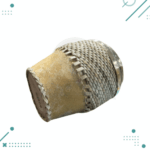 Mate Calabaza Torpedo Cincelado Tejido En Tiento Color Beige - Imagen 3