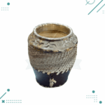 Mate Calabaza Torpedo Cincelado, Tejido En Tiento, Color Marron - Imagen 5