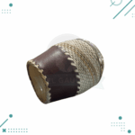 Mate Calabaza Torpedo Cincelado, Tejido En Tiento, Color Marron - Imagen 3