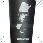 Vaso Fernet Fernetero Aluminio Grabado Mapa Argentina - Imagen 3