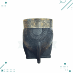 Mate Imperial Cincelado Cuero Tallado Color Negro - Imagen 3