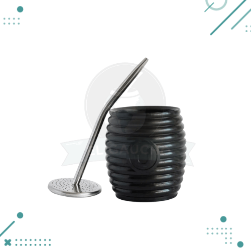 Diseño sin título - 2025-09-10T152706.120 Mate Urbano Plastico + Bombilla Incluida Con Saca Yerba, Color NEGRO - Imagen 1