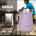 Mate De Acero Inoxidable WATERDOG 240ML Color Lila - Imagen 2