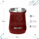 Mate De Acero Inoxidable WATERDOG 240ML Color Rojo - Imagen 3