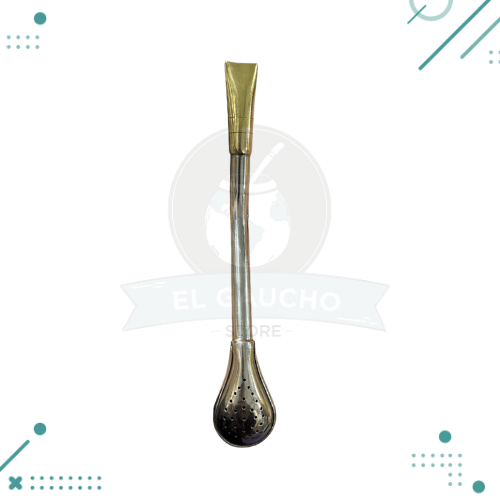 Diseño sin título - 2025-09-10T155229.377 Bombillon Pico De Rey Dorado Alpaca (18cm) - Imagen 1