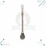 Bombillon de Alpaca, Con Guarda Dorada (18cm)