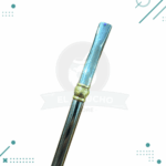 Bombilla Extra Curva Fina Acero Pala Cuchara con Dije Dorado (18cm) - Imagen 2