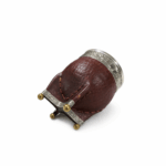 Mate Imperial Cuero Croco Exclusivo, Base Bolitas, Con Virola CINCELADA de Alpaca, Color MARRON - Imagen 3