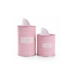 Latas MATERO Yerbera-Azucarera Color ROSA - Imagen 2