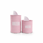 Latas MATERO Yerbera-Azucarera Color ROSA - Imagen 2