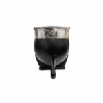 Mate Imperial Interior Acero, Color NEGRO + Bombilla De Regalo (10cm aprox.)