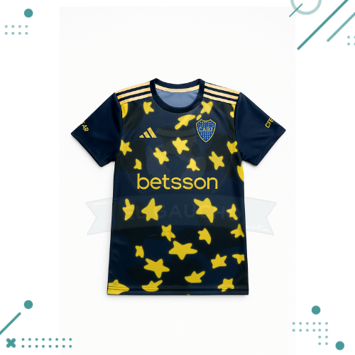 500g (12) Camiseta BOCA suplente (Disponible en S, M, XL) - Imagen 1