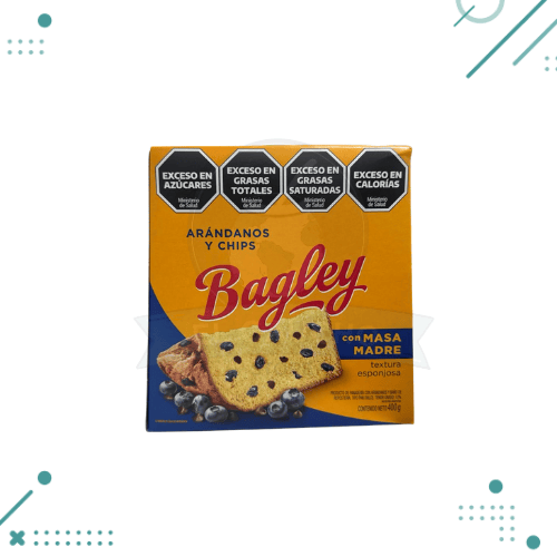 Diseño sin título - 2025-10-01T165742.204 Pan Dulce Bagley Con Masa Madre Relleno De Arandanos Y Chips De Chocolate 400gr - Imagen 1