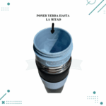 Termo Goat Mate/Terere Listo, Autocebante Acero Inoxidable 750 Ml (Color Celeste) - Imagen 3