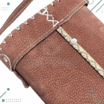 Set Matero Completo Cuero Carpincho Color Marrón(Porta Termo, Yerbera, Azucarera y Mate) - Imagen 3