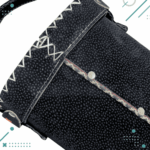 Set Matero Completo Cuero Carpincho Color Negro (Porta Termo, Yerbera, Azucarera y Mate) - Imagen 3