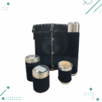 Set Matero Completo Cuero Carpincho Color Negro (Porta Termo, Yerbera, Azucarera y Mate)