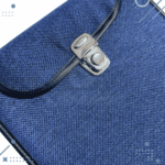 Set Matero Completo Arpillera Color Azul (Matera, Yerbera, Azucarera y Mate) - Imagen 3