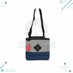 Porta Termo De Tela Con Divisiones Azul Y Gris (22x24x20cm)