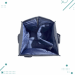 Porta Termo De Tela Con Divisiones Color Negro (22x24x20cm) - Imagen 3