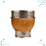 Mate Imperial Doble Fleje Alpaca Algarrobo (10x9cm aprox.)