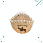 Mate Calabaza Con Base Cuero Vaqueta (Gaucho Argentina) (10x10cm aprox.) - Imagen 5