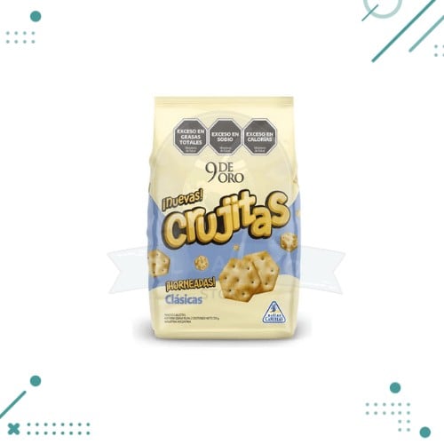 Diseño sin título (35) Galletitas 9 De Oro CRUJITAS Sabor Clasico 120gr - Imagen 1