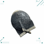 Mate Torpedo Calabaza Cincelado Cuero Tallado Color NEGRO (12x9cm aprox.) - Imagen 4