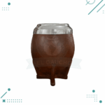 Mate Torpedo Calabaza y Aluminio - Color Marron (12x8cm aprox.)