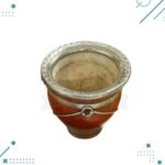 Mate Calabaza Cincelado Con Base Alpaca Doble Fleje (9x9cm aprox.) - Imagen 2