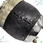 Mate Roma Cincelado Alpaca Tallado Base Bolitas Color Negro (10x10cm aprox.) - Imagen 3