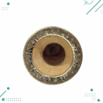 Mate Roma Cincelado Alpaca Tallado Base Bolitas Color Negro (10x10cm aprox.) - Imagen 4