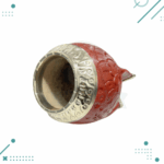 Mate Torpedo Calabaza Cincelado Cuero Tallado Color Marron (14x9cm aprox.) - Imagen 4