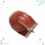 Mate Torpedo Calabaza Cincelado Cuero Tallado Color Marron (14x9cm aprox.) - Imagen 3