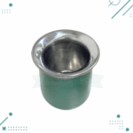 Mate De Acero Inoxidable Liso Color Verde (10x8cm aprox.) - Imagen 2