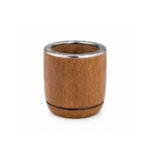 Mate Salteño Algarrobo Borde Alpaca (9x7cm aprox.) - Imagen 5