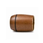Mate Salteño Algarrobo Borde Alpaca (9x7cm aprox.) - Imagen 3