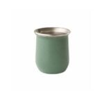 Mate De Acero Inoxidable Liso Color Verde (10x8cm aprox.)