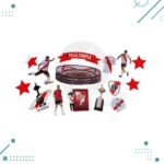 Escenografia para Fiestas (tortas o cupcakes) River Plate (15 PIEZAS)