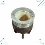 Mate Imperial Calabaza, Cuero Gamuzado 12x10cm aprox. (Color Marron) - Imagen 4