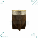 Mate Imperial Calabaza, Cuero Gamuzado 12x10cm aprox. (Color Marron)