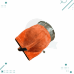 Mate Imperial Calabaza, Cuero Gamuzado 12x10cm aprox. (Color Naranja) - Imagen 2