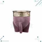 Mate Imperial Calabaza, Cuero Gamuzado 12x10cm aprox. (Color Lila)